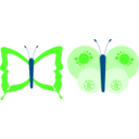 download Buttefly Papallona Papillon clipart image with 180 hue color