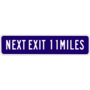 download Next Exit 11 Miles clipart image with 90 hue color