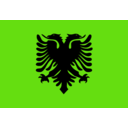download Flag Of Albania clipart image with 90 hue color
