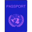 download Passport clipart image with 225 hue color