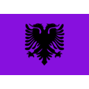download Flag Of Albania clipart image with 270 hue color