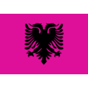 download Flag Of Albania clipart image with 315 hue color