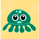 download Funny Octopus clipart image with 225 hue color