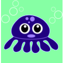 download Funny Octopus clipart image with 315 hue color