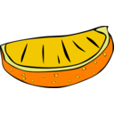 download Fast Food Snack Orange Slice clipart image with 0 hue color