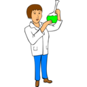 download Woman Chemist clipart image with 0 hue color