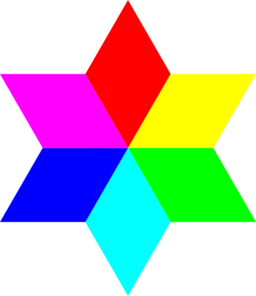 6 Color Diamond Hexagram