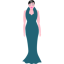 download Dressy In Blue clipart image with 315 hue color