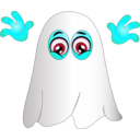 download Ghost Smiley Emoticon clipart image with 135 hue color