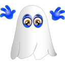 download Ghost Smiley Emoticon clipart image with 180 hue color
