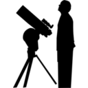 download Amateur Astronomer clipart image with 135 hue color