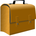 download Leather Suitcase clipart image with 0 hue color