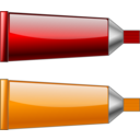 download Color Tube Redorange clipart image with 0 hue color