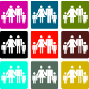 download Famille clipart image with 315 hue color