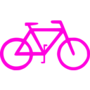 download Bicycle Sign Symbol clipart image with 270 hue color