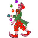 download Juggler Clown clipart image with 315 hue color