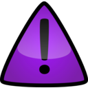 download Warning Icon clipart image with 225 hue color