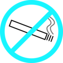 download No Smoking clipart image with 180 hue color