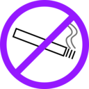 download No Smoking clipart image with 270 hue color