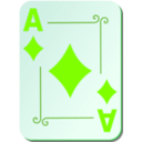 download Ornamental Deck Ace Of Diamonds clipart image with 90 hue color