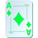 download Ornamental Deck Ace Of Diamonds clipart image with 135 hue color