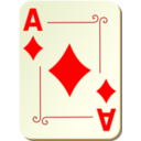 download Ornamental Deck Ace Of Diamonds clipart image with 0 hue color
