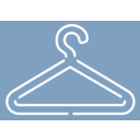 download Clothes Hanger White Stroke clipart image with 90 hue color