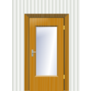 download Door With Cristal And Wall clipart image with 0 hue color
