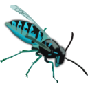 download Wasp clipart image with 135 hue color