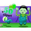 download Celebration clipart image with 90 hue color