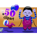 download Celebration clipart image with 225 hue color