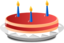 3 Candle Cake