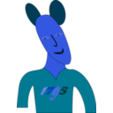 download Mouse Man clipart image with 180 hue color