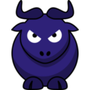 download Cartoon Gnu Wrath clipart image with 225 hue color