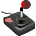 download Joystick Black Red Petri 01 clipart image with 0 hue color