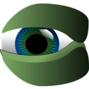 download Eye clipart image with 90 hue color