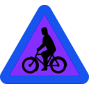 download Bicycles Roadsign clipart image with 225 hue color