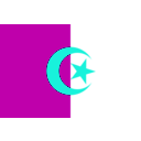 download Algeria clipart image with 180 hue color