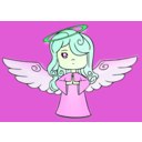 download Angel clipart image with 90 hue color