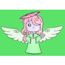 download Angel clipart image with 270 hue color