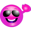 download Yellow Sunglasses Smiley Emoticon clipart image with 270 hue color