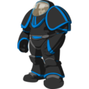 download Darker Space Armour clipart image with 180 hue color