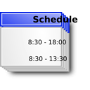 download Schedule clipart image with 180 hue color