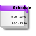 download Schedule clipart image with 225 hue color