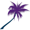 download Palm Tree clipart image with 180 hue color