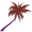 download Palm Tree clipart image with 270 hue color