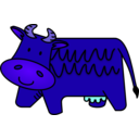 download Brown Cow clipart image with 225 hue color