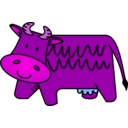 download Brown Cow clipart image with 270 hue color