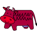 download Brown Cow clipart image with 315 hue color