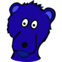 download Drawn Bear clipart image with 225 hue color